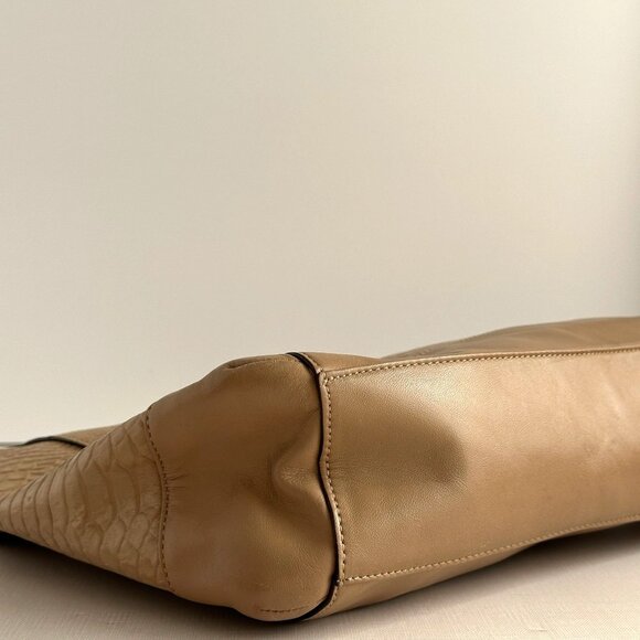 Coach F31283 Charlie Python Leather Hobo Tote Shoulder Handbag MSRP $498 - Picture 13 of 15